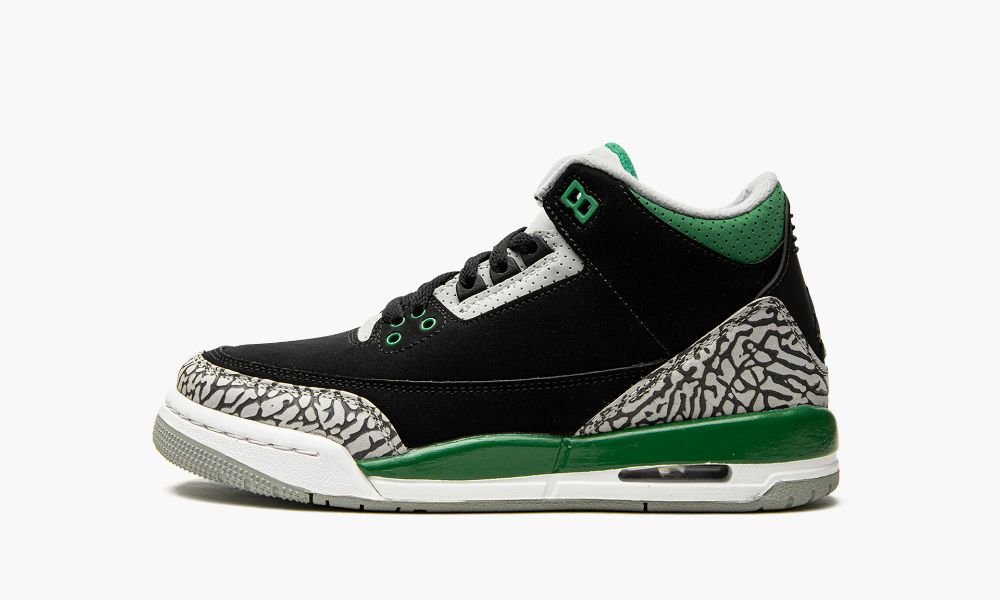 Nike Air Jordan 3 Retro GS "Pine Green" Dječje Cipele Crne Sive Tamno Zelene Sive | Hrvatska-9763018