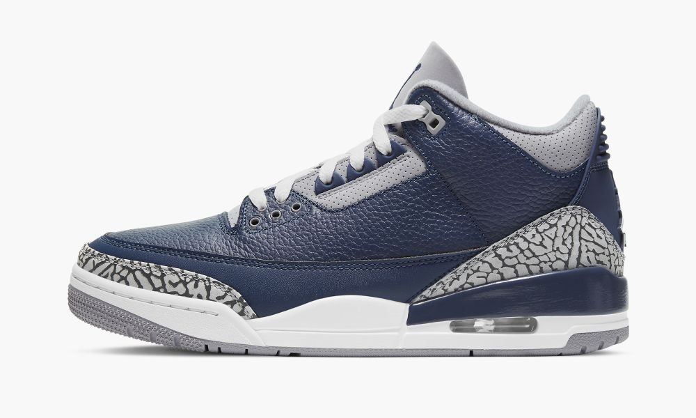 Nike Air Jordan 3 Retro "Georgetown" Muške Cipele Plave Tamnoplave Sive | Hrvatska-1475630