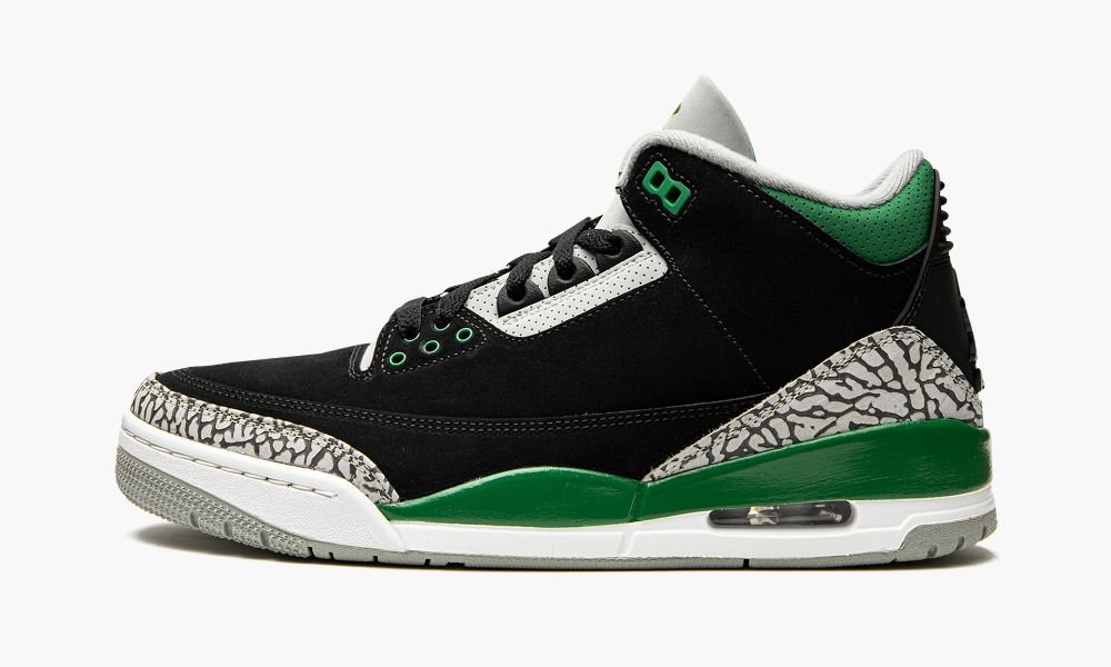 Nike Air Jordan 3 Retro "Pine Green" Muške Cipele Crne Zelene Bijele Zelene Srebrne | Hrvatska-4561803