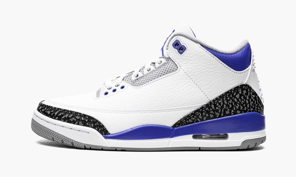 Nike Air Jordan 3 Retro "Racer Blue" Muške Cipele Crne Bijele Plave Sive | Hrvatska-6941370