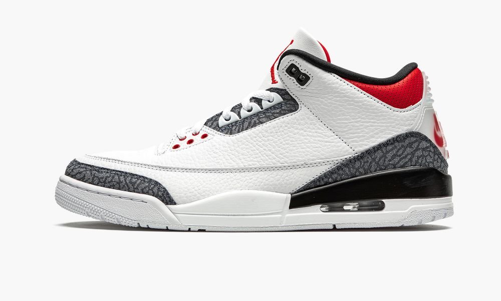 Nike Air Jordan 3 Retro SE DNM "Fire Red" Muške Cipele Bijele Crne Sive Crvene | Hrvatska-8342160