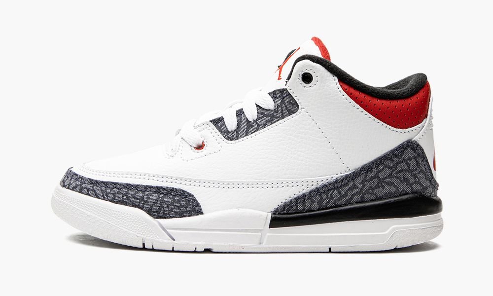 Nike Air Jordan 3 Retro SE PS "Fire Red Denim" Dječje Cipele Crne Bijele Crvene | Hrvatska-9078135