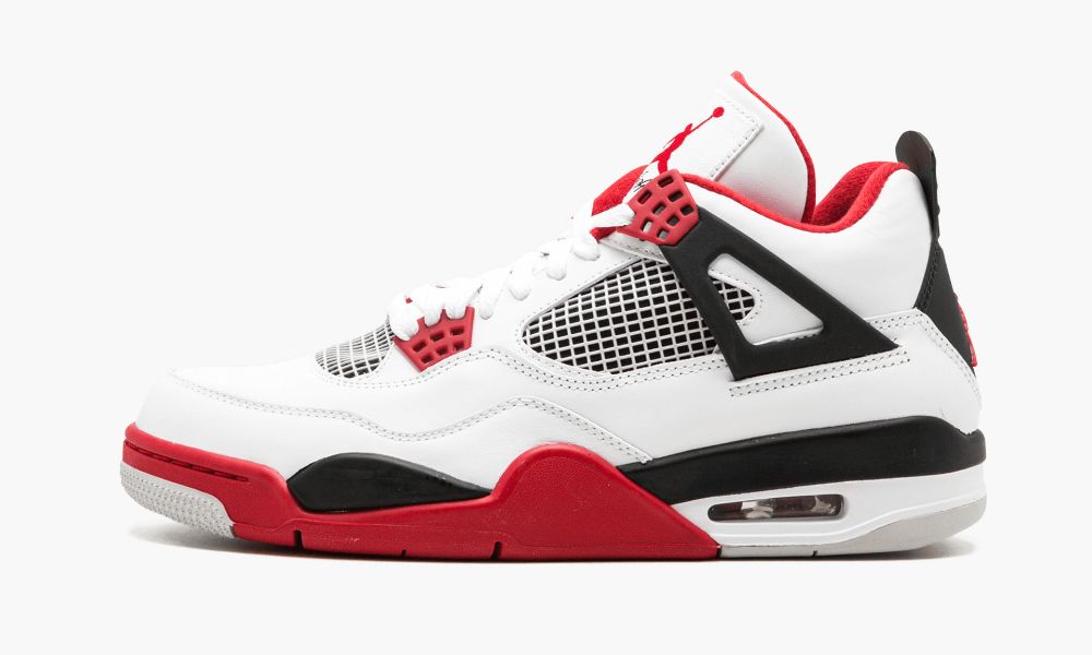 Nike Air Jordan 4 Retro "Fire Red" Muške Cipele Crvene Crne Bijele Crvene | Hrvatska-5627318