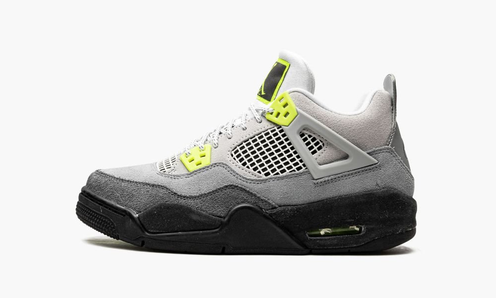 Nike Air Jordan 4 Retro GS "Neon" Dječje Cipele Sive | Hrvatska-1746850