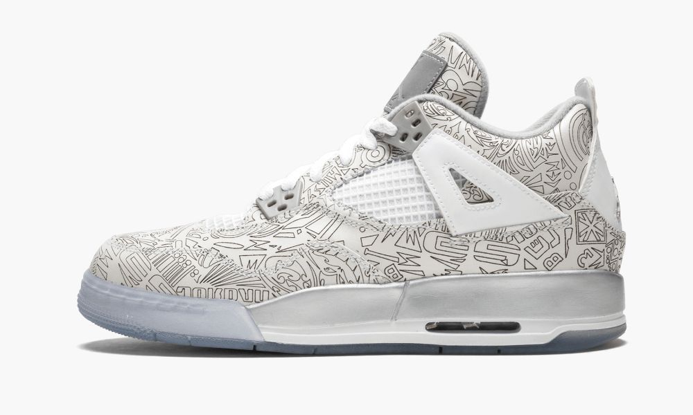 Nike Air Jordan 4 Retro Laser BG "30th Anniversary" Dječje Cipele Bijele Srebrne | Hrvatska-8216453