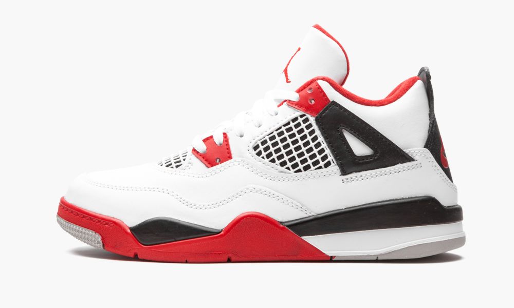 Nike Air Jordan 4 Retro (PS) "Fire Red 2020" Dječje Cipele Crvene Crne Bijele Crvene Sive | Hrvatska-0938712