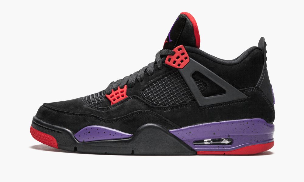 Nike Air Jordan 4 Retro "Raptors/Drake OVO" Muške Cipele Crne Ljubičaste | Hrvatska-8017562