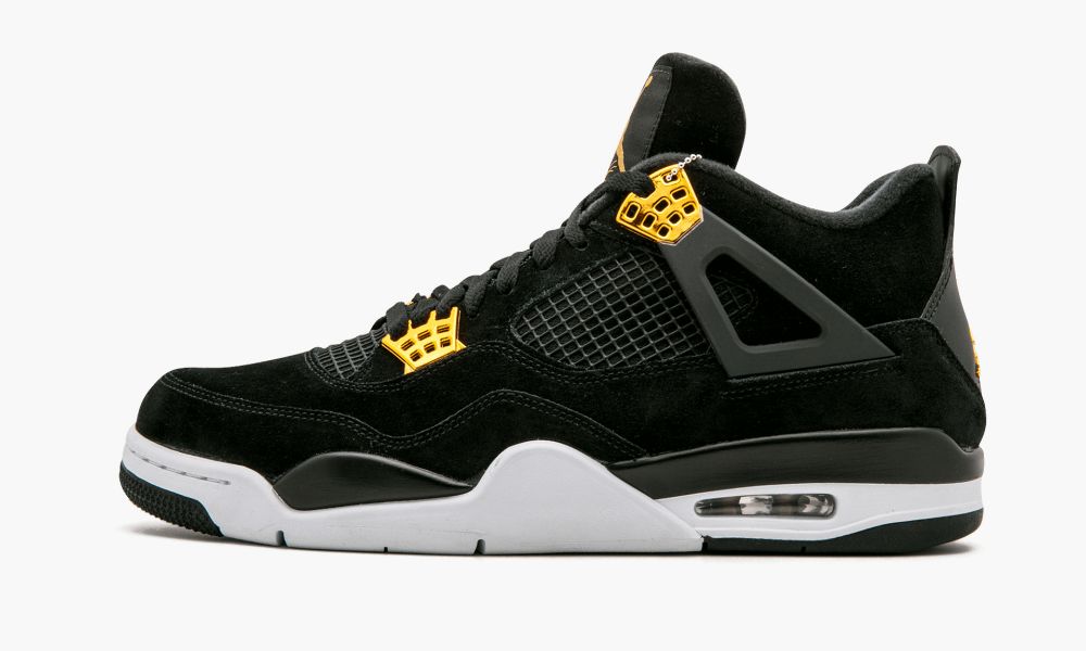 Nike Air Jordan 4 Retro "Royalty" Muške Cipele Crne Bijele Zlatne | Hrvatska-7824056