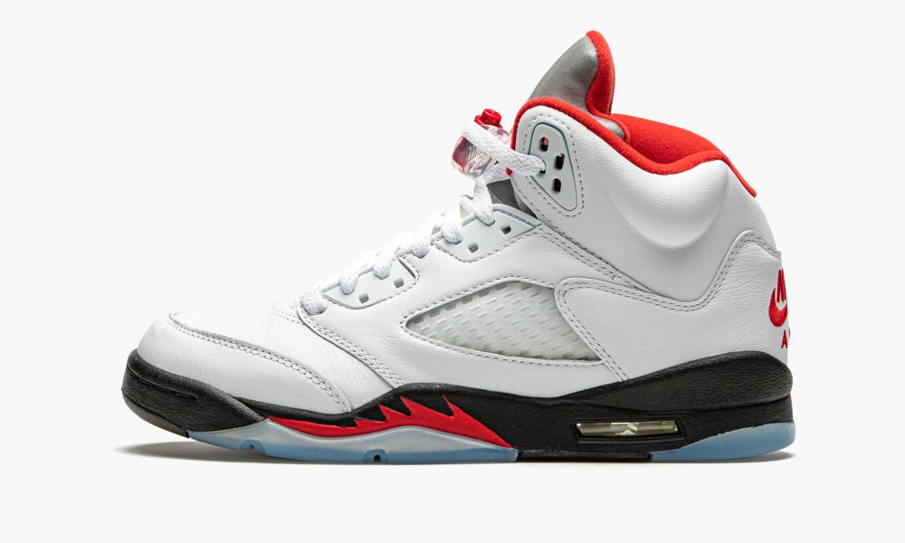 Nike Air Jordan 5 Retro GS "Fire Red Silver Tongue" Dječje Cipele Crvene Bijele | Hrvatska-4952630