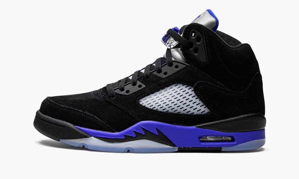 Nike Air Jordan 5 Retro "Racer Blue" Muške Cipele Crne Plave | Hrvatska-5217604