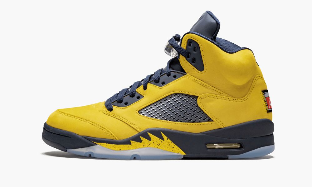 Nike Air Jordan 5 Retro SE "Michigan" Muške Cipele Žute Plave Tamnoplave | Hrvatska-7329061