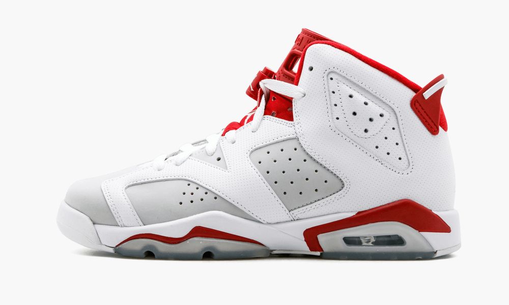 Nike Air Jordan 6 Retro BG "Alternate" Dječje Cipele Crvene Bijele Platine | Hrvatska-9281047