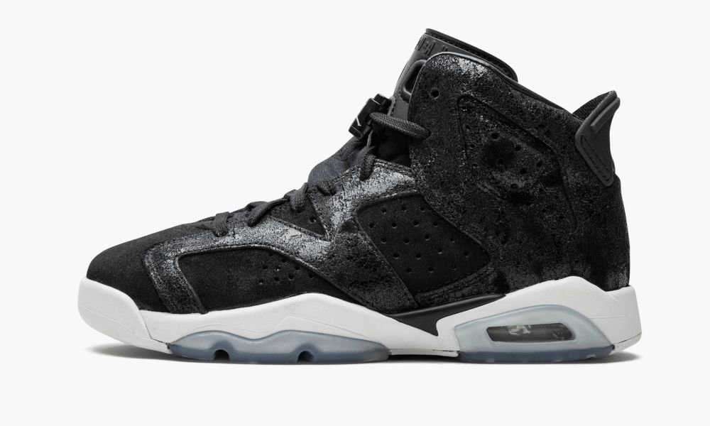 Nike Air Jordan 6 Retro PREM HC GG "Heiress - Black Suede" Dječje Cipele Crne Crvene Bijele | Hrvatska-0182536