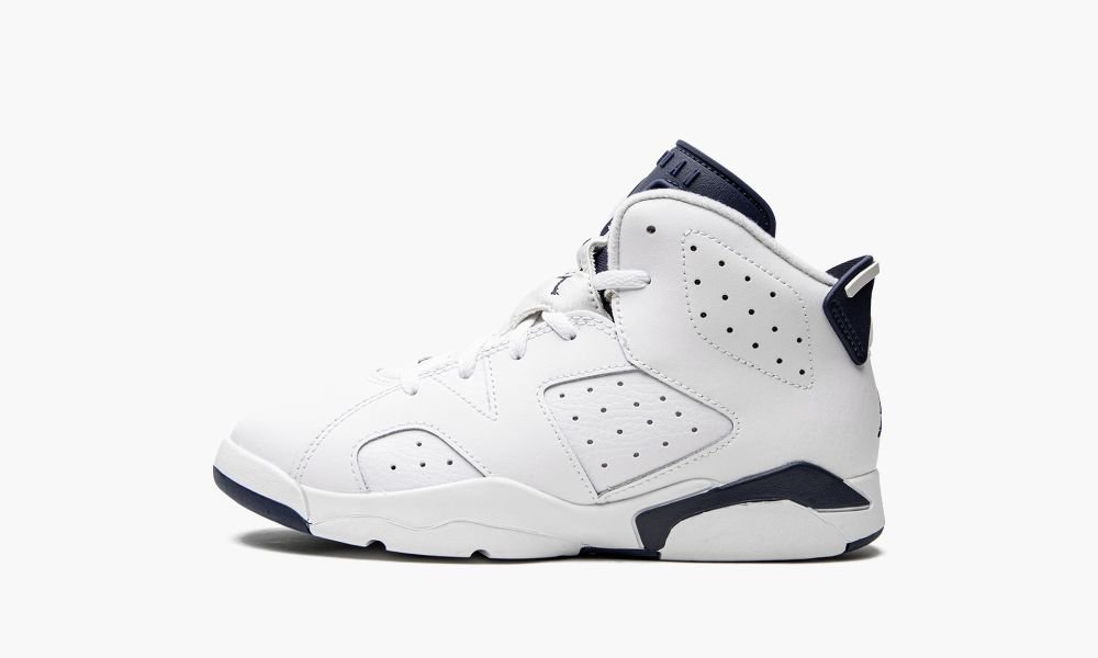 Nike Air Jordan 6 Retro PS "Midnight Navy 2022" Dječje Cipele Bijele Tamnoplave | Hrvatska-9302718