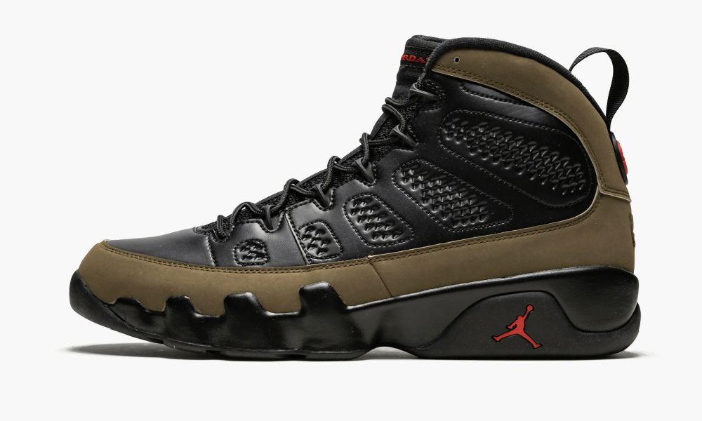 Nike Air Jordan 9 Retro "Olive" Muške Cipele Crne Crvene Zelene Svijetlo Maslinasto Zelene | Hrvatska-2186073