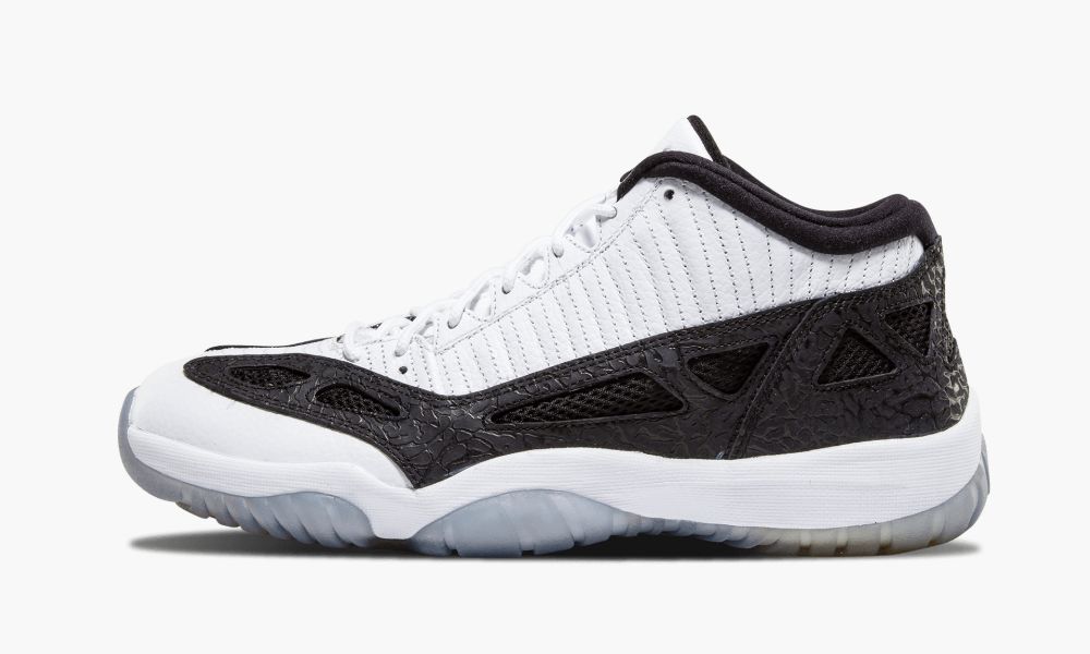 Nike Air Jordan 11 Retro Low Muške Cipele Crne Bijele Crne Srebrne | Hrvatska-6851432