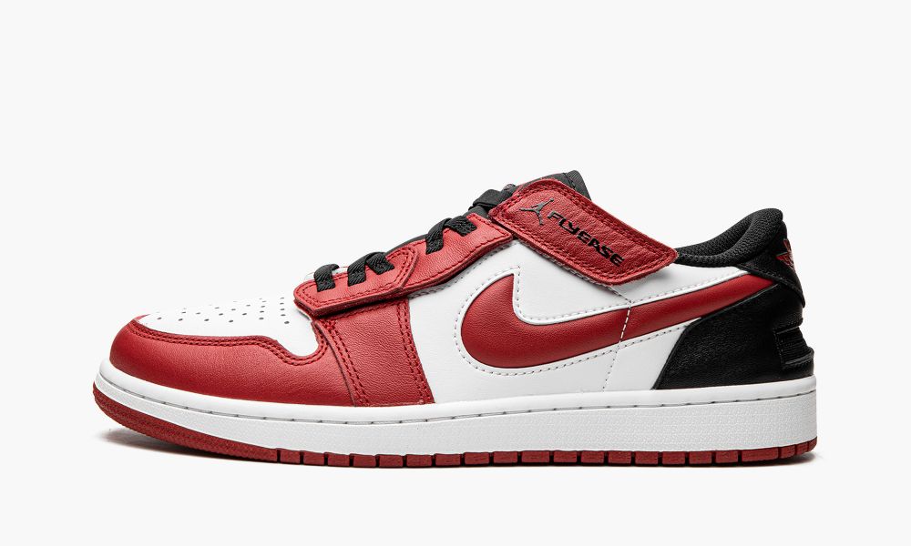 Nike Air Jordan 1 Low FlyEase Muške Cipele Crne Crvene Bijele | Hrvatska-0589143