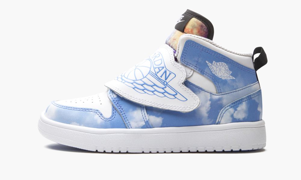 Nike Air Jordan 1 Sky Fearless Dječje Cipele Bijele Crne Plave Bijele Plave | Hrvatska-5097864